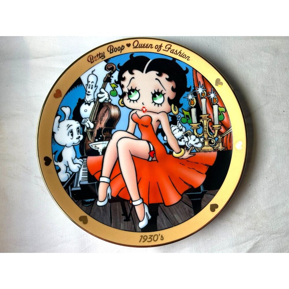 Vtg Betty Boop Evening Glamour Danbury Mint Collectible Plate